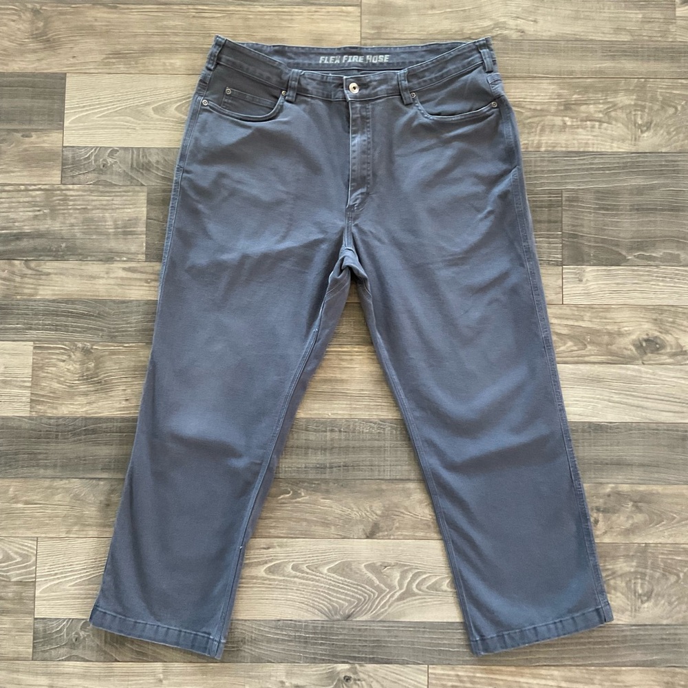 40x27 Duluth DuluthFlex Fire Hose Relaxed Fit 5-Pocket Pants Men’s Grey 62752C